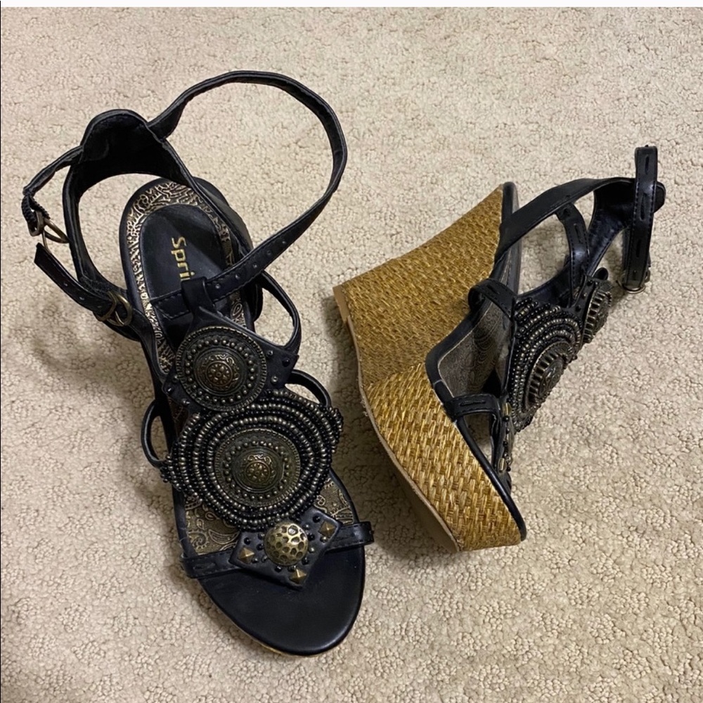 SPRING Y2K Wedges Sandals Size 6
